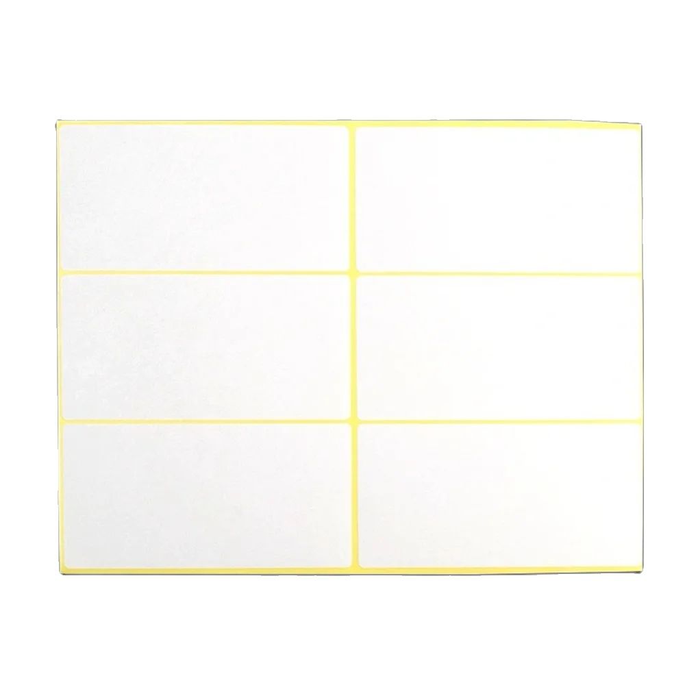 Etiquetas adhesivas blancas en blanco, papel autoadhesivo, pegatinas de nombre, etiqueta de nota en blanco, pegatina de papelería DIY, 15 hojas
