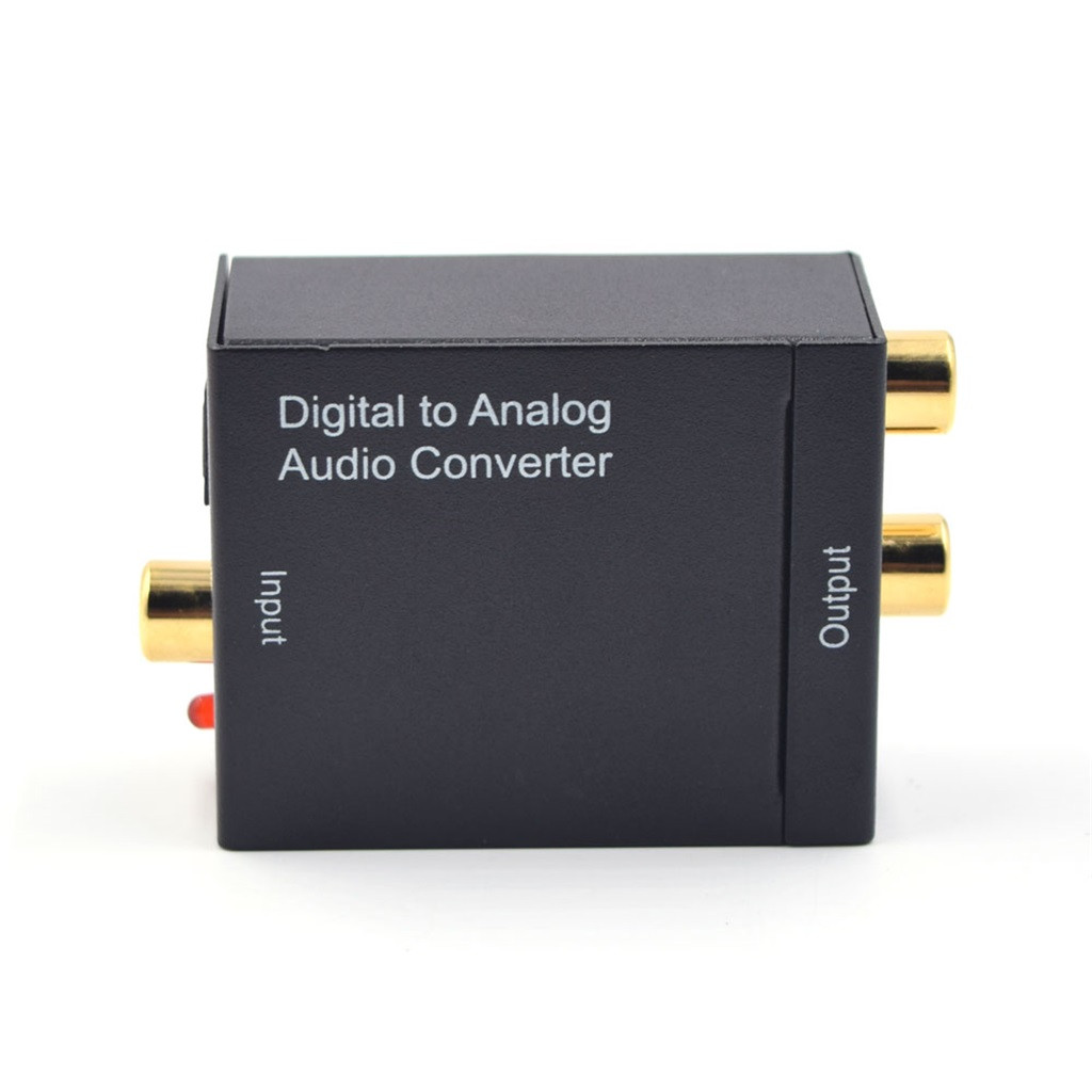 Dispositivos portátiles Digital a convertidor de audio analógico fibra óptica Coaxial señal estéreo 3,5mm Jack relogios