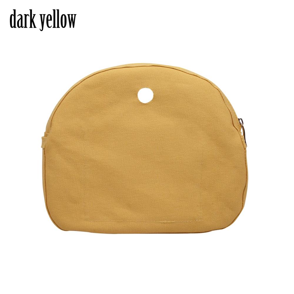 Tanqu lona forro de tecido para omoon luz obag bolso interno cor pura revestimento à prova dwaterproof água inserção organizador para lua bebê o saco: darkyellow