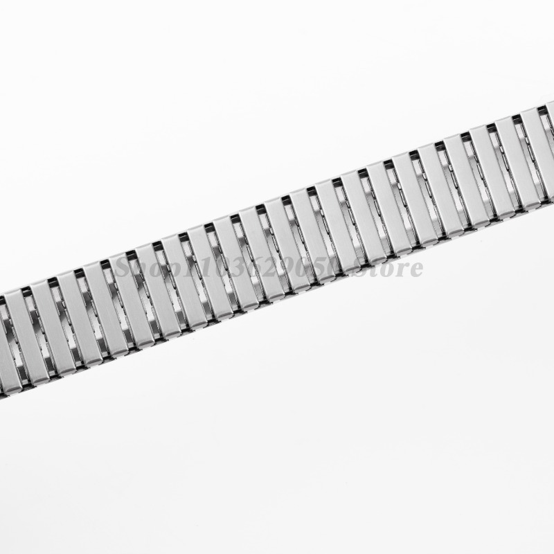 Metalen Elastische Horlogeband Voor Stalen Horloge 17Mm 20Mm Stretch Uitbreiding Rvs Band Heren Vrouwen Polsbandjes Accessoires