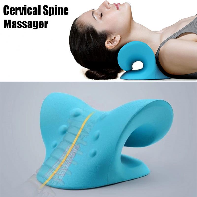 Nek Schouder Brancard Relaxer Cervicale Chiropractie Tractie Apparaat Massage Kussen Voor Pijnbestrijding Cervicale Wervelkolom Uitlijning