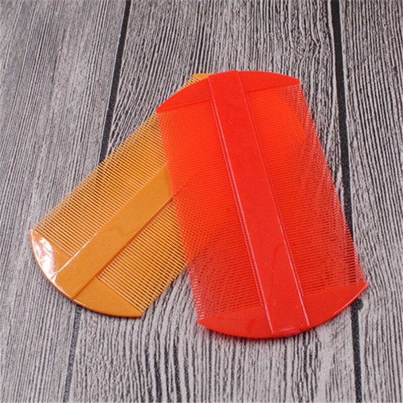 Peine para piojos portátil con dos caras, cabeza de diente fino, piojos, peines de plástico para pelo, herramientas de estilismo para perros y mascotas, 1/2/3 Uds.