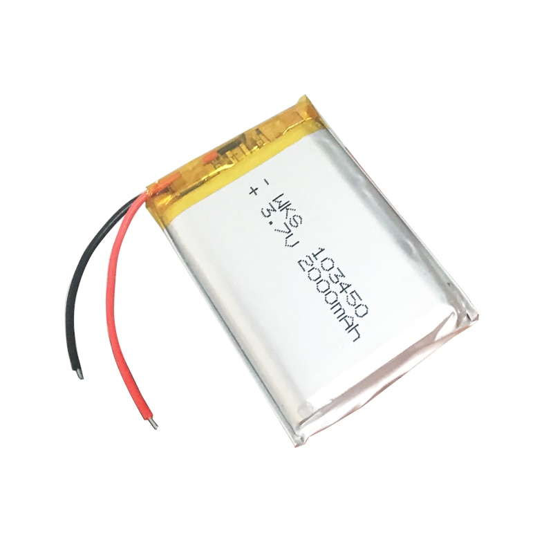 PURFIELD Batteria Ricaricabile Li-pol 2000mAh - 50x34x10mm - GPS, Altoparlante, Cuffie, Fotocamera