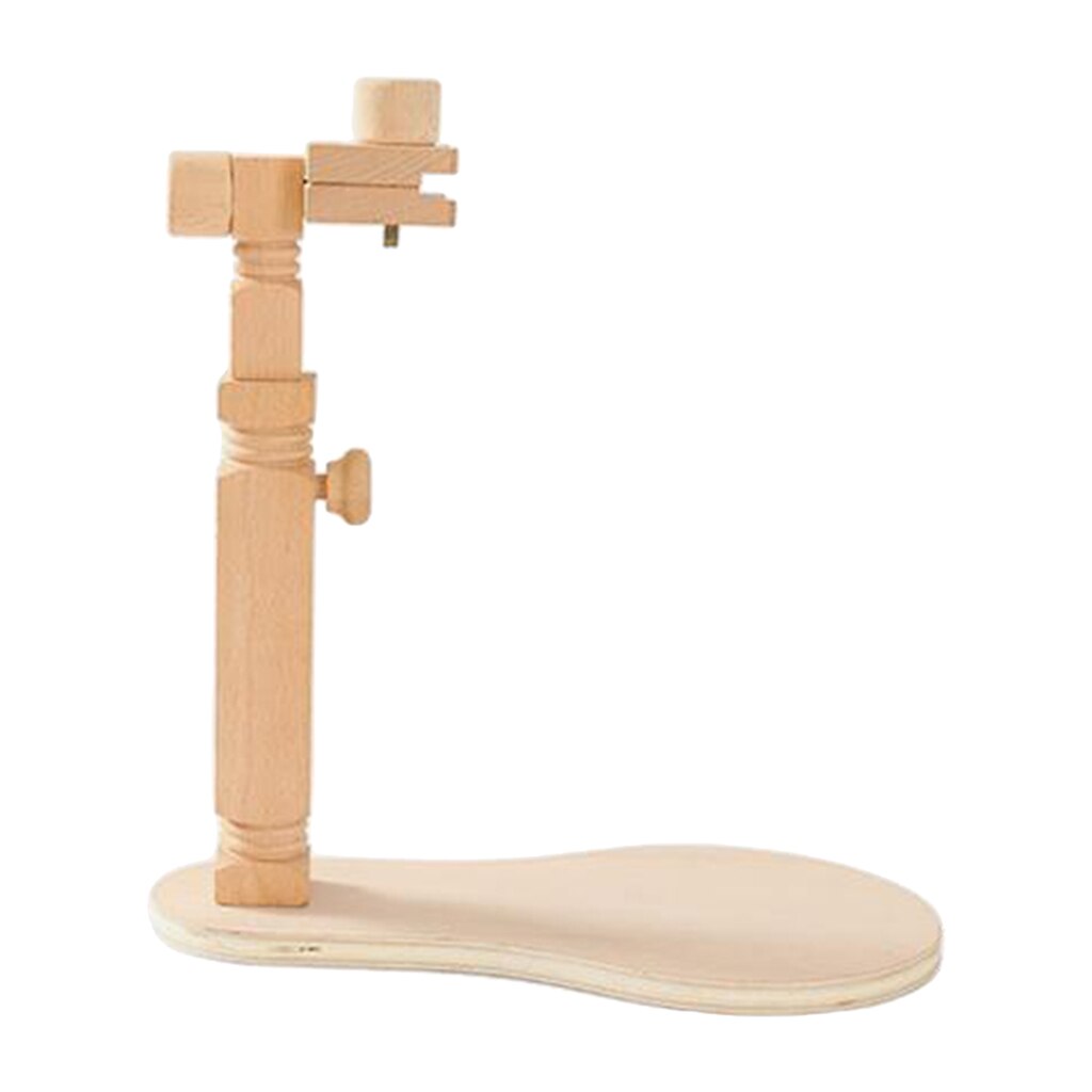 Soporte para bordado de madera, bastidor de aro de bastidor para punto de cruz, herramienta de costura de escritorio