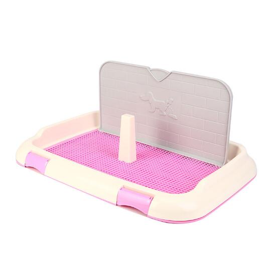 Portable Pet Indoor Toilet For Dogs Wc For Dogs Dog Toilet Tray Potty Training Easy To Clean Simulation Wall,No-Torn Puppy Pad: D