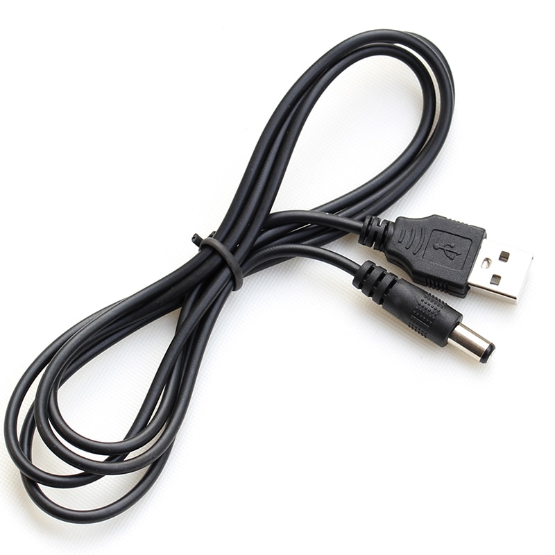 Usb-opladerkabel  dc5.5mm*2.1mm til 5v opladningsstrømsenheder