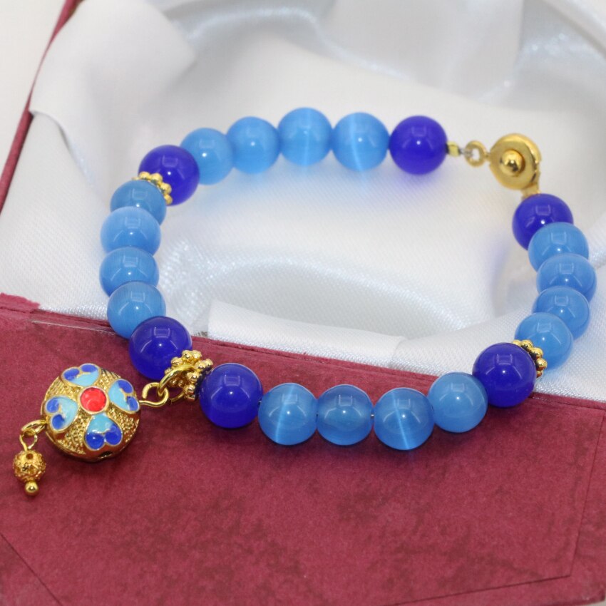 Witte agaat armband 18 cm | 6 mm kralen - Spiritual Garden
