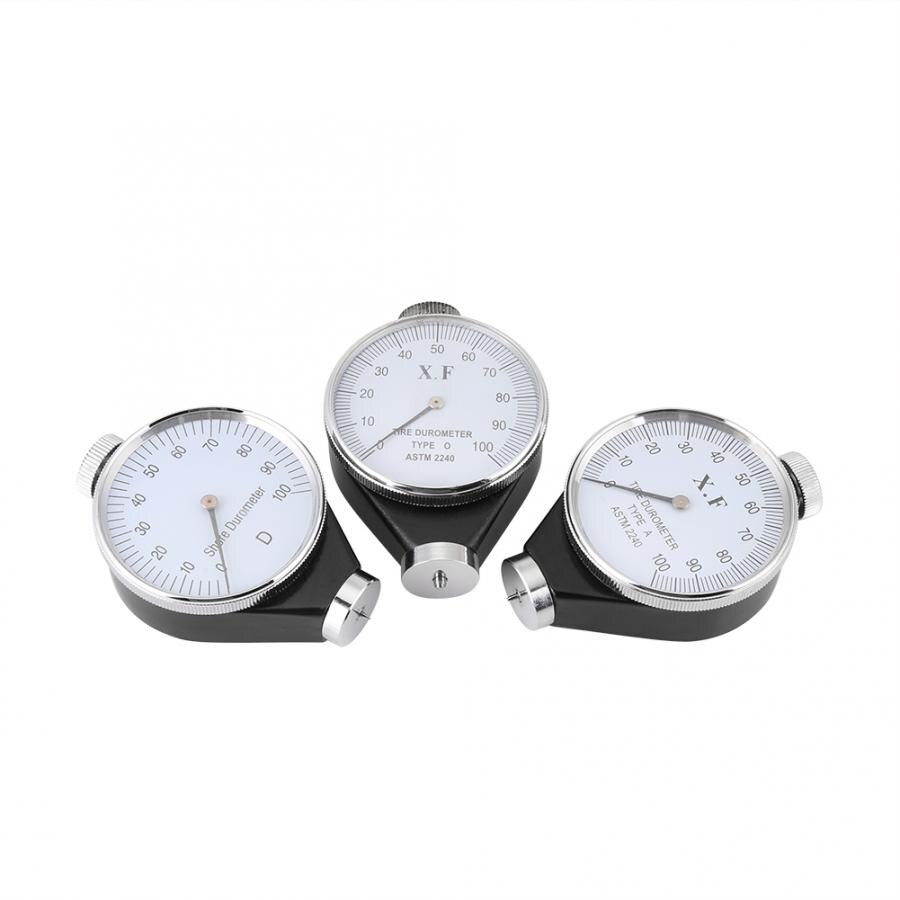 Shore Type A/O/D Rubber Tire Durometer Hardness Tester Meter 0-100 HA Meter