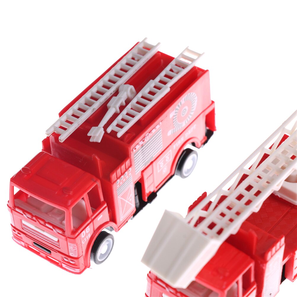 Mini Diecasts Model Car Fire Engine Boy Toy Car Machines Kids Toys Red Color