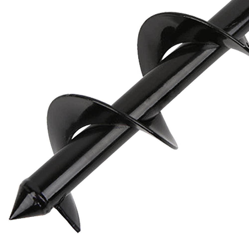 Plantador de jardín broca espiral flor bulbo eje hexagonal barrena Patio de jardinería plantado poste perforador herramientas 25-60cm 3