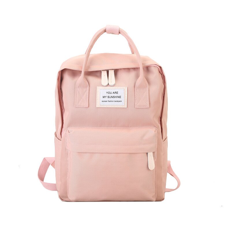 Mochila de lona para mujer , mochila impermeable de color caramelo para Chica adolescente, bolso escolar, mochila portátil grande bonita, mochila de de retazos: Oro
