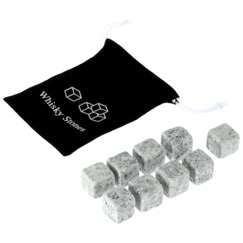 9 Uds Whisky hielo piedras bebiendo cubo de hielo para Whisky Piedra Natural nevera para cubos de hielo de boda Favor DE NAVIDAD Accesorios