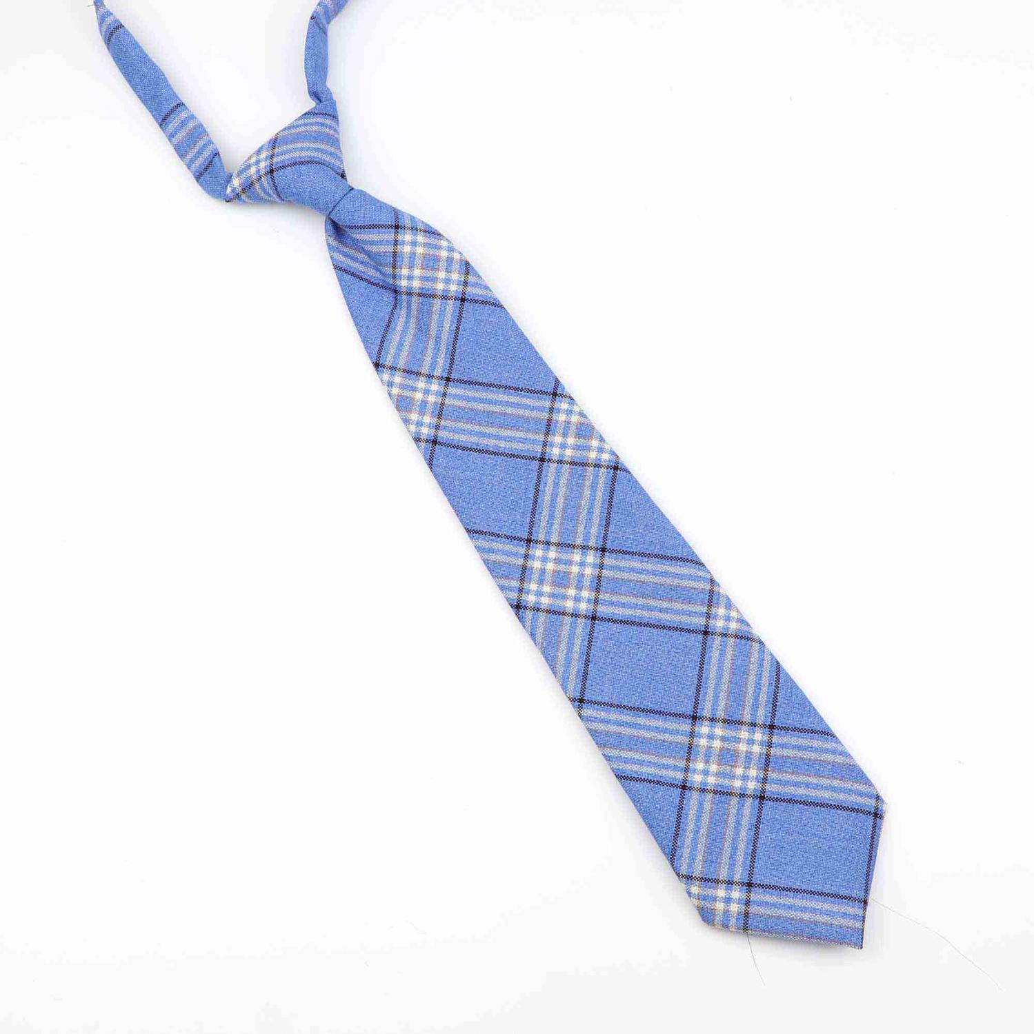Student Lui Slim Stropdas Skinny Stripped Tie Eenvoud Elastische Band 7 Cm Breedte 33 Cm Lengte Partij Formele Mannen kids Banden: 6