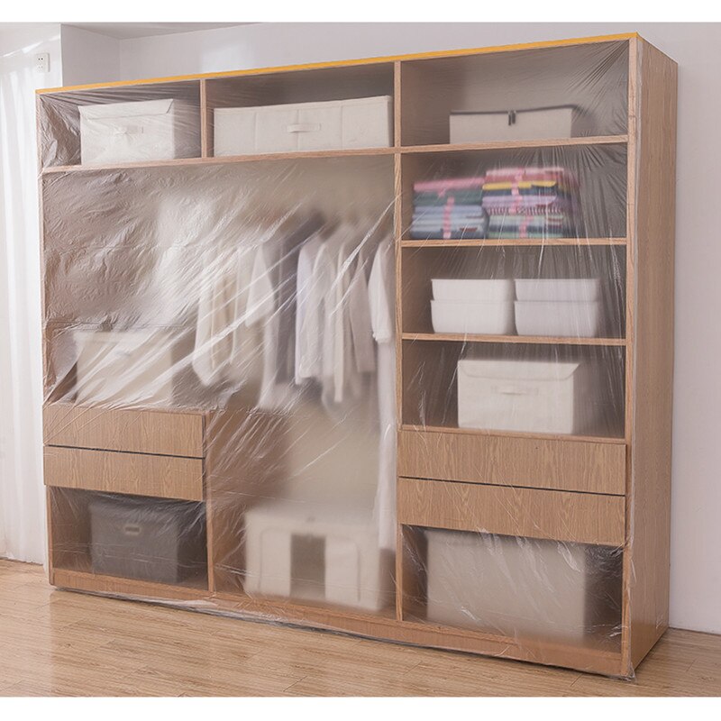 Meubles jetables cache-poussière poussière tissu poussière film décoration plastique film protecteur ménage couverture anti-poussière