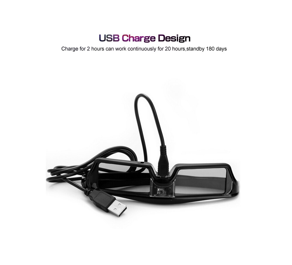 ELECTSHONG DLP 3D Gafas de obturador activo para Optoma Epson/Sony LG Acer DLP-LINK proyectores Gafas 3D Optoma DLP enlace 3D Gafas
