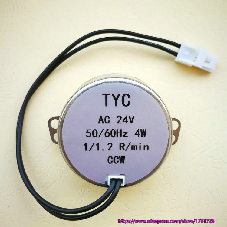 TYC50 AC24V 1/1.2R/Min Cw Ccw Transportband Motor Voor Kattenbakvulling Doos ~