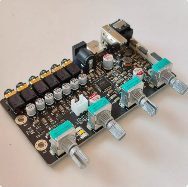 GHXAMP 7-Channel DSP Preamplifier tuning board 7-way independent 15 segment EQ 1piece
