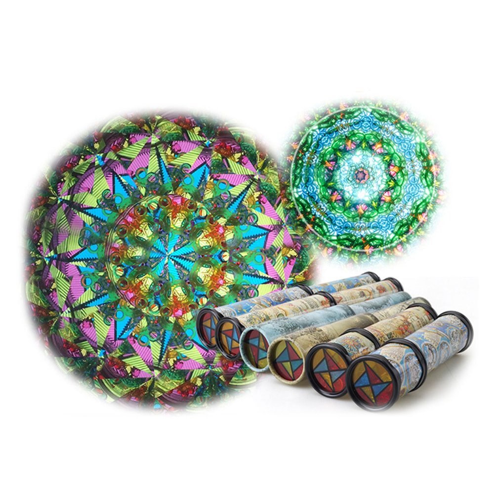 Magic Plastic Caleidoscoop Kids Kinderen Educatief Speelgoed Fancy Gekleurde Wereld Baby Jongens Meisjes Speelgoed-Willekeurige Kleur Levering