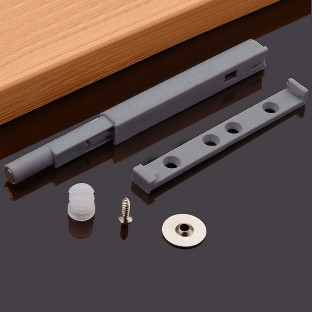 Accueil pointe magnétique amortisseur tampon bruit réduire meubles matériel porte placard armoire attraper pousser tiroir ouvert protéger cuisine: Gray 1pc