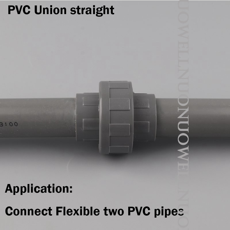 2 stk pvc rørforbindelse 20 25 32 40mm unionsforbindelser akvarietank vandrør lige fittings kunstvanding have vandtilslutning