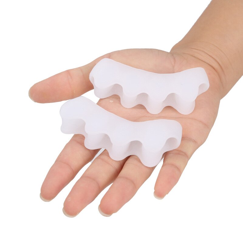 2 Stks/set Siliconen Teen Separator Duim Valgus Corrector Protector Teen Voet Orthese Teen Tool Pad Zorg Verpleging Bone A1N8
