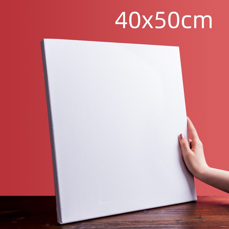 Practice Linen White Oil Painting Frame Tool 30x30 Material Wood Strip Acrylic Art Students Art Class: 40x50