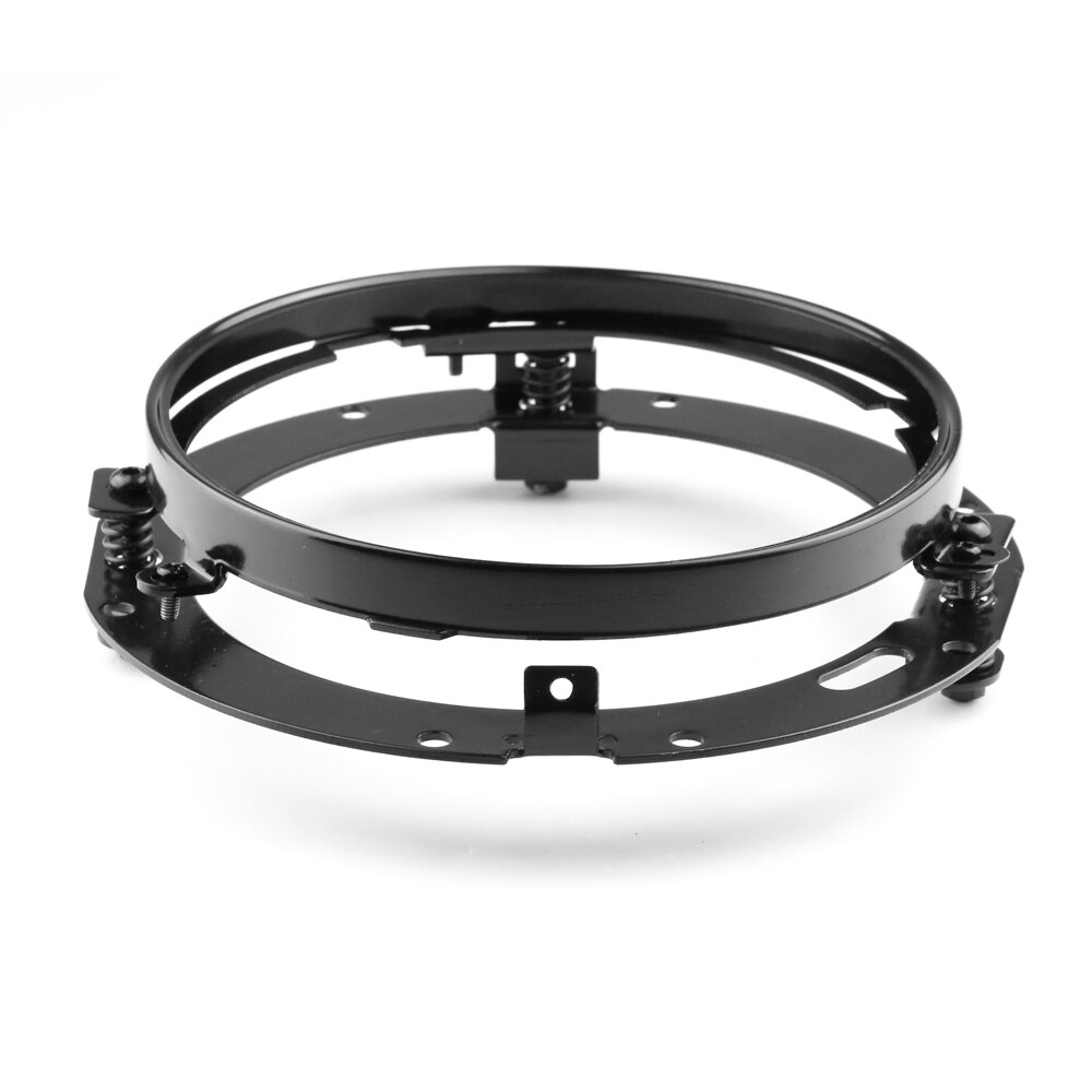 Soporte de montaje redondo de 7 ", anillo de montaje para faros led, accesorios para faros de motocicleta de 7 pulgadas: Black