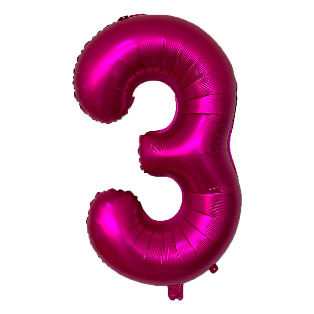 32 inch Rose Pink Number Balloons, Big Huge Number Foil Helium Balloons Birthday Party Celebration Decoration Large globos