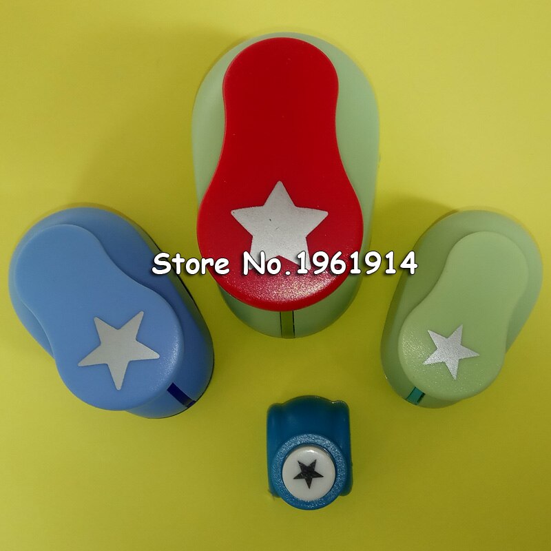 3 &quot;2&quot; 1.5 &quot;1&quot; Stervorm Craft Punch Gat Paper Cutter Scrapbooking School Papier Puncher Eva perforator