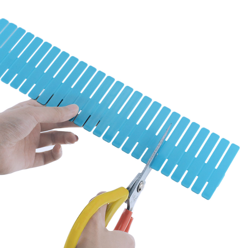 4PCS plastic drawer divider DIY grid divider household storage storage box underwear socks grid sorting grid free combination