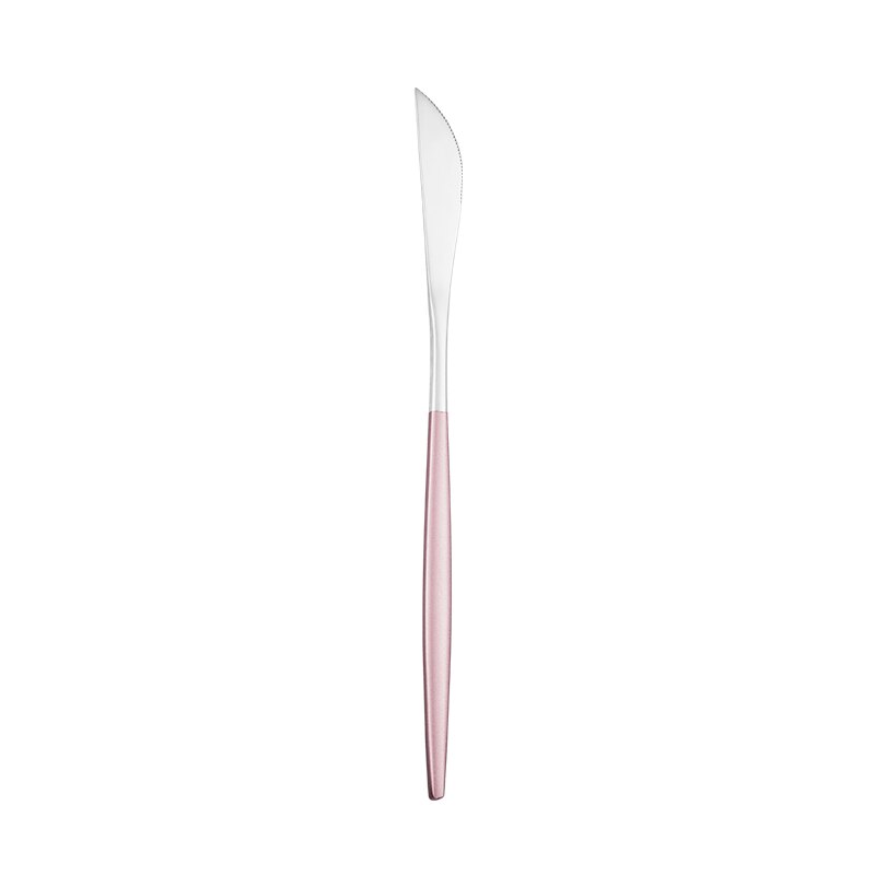 Kök rosa bestick servis set 304 rostfritt stål bestick hem gaffel sked kniv middag set lyx bestick set