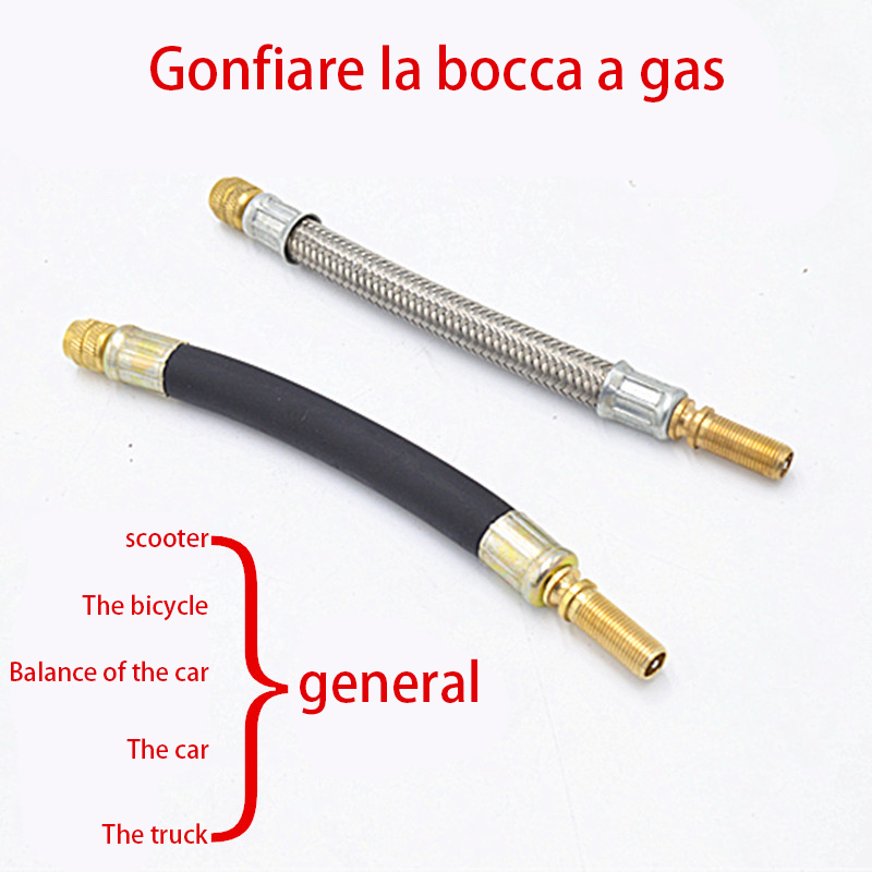 Bicycle Valve Extender Bike Gas-Filled Extension Tube for Xiaomi M365 Scooters Steel Alloy Bicycle Valve Balance Car Accessories