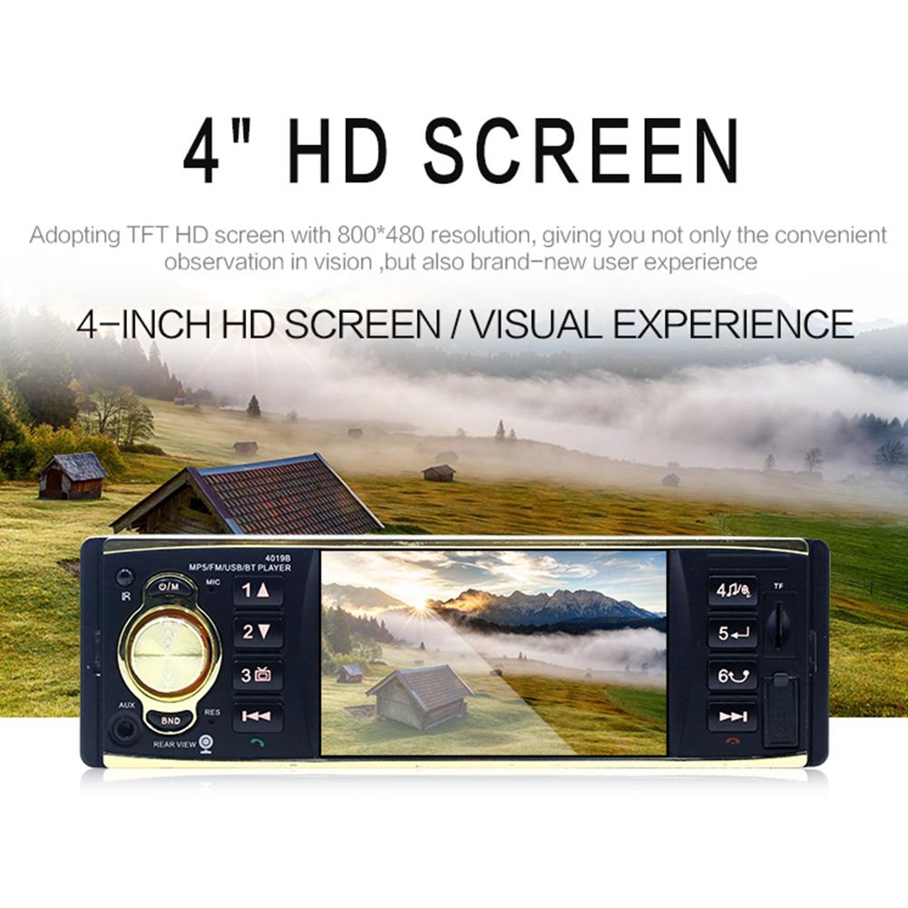 4.1 pouce autoradio MP5 Player 1 Din HD 800*480 Bluetooth télécommande FM/AUX/USB/TF volant contrôle Auto lecteurs vidéo