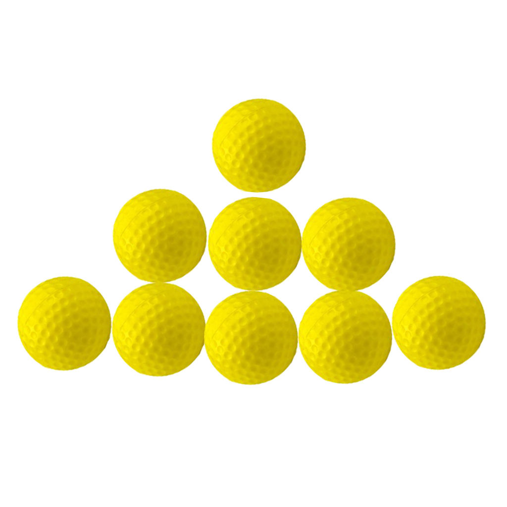 Set Of 10 Golf Practice Ball Outdoor Sports PU 1.65inch For Training Aid