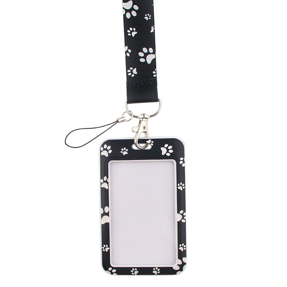 YA126 Hond Poot Card Cover Met Lanyard Hang Touw Keycord Usb Id-kaart Badge Holder Sleutelhanger Diy Lanyards