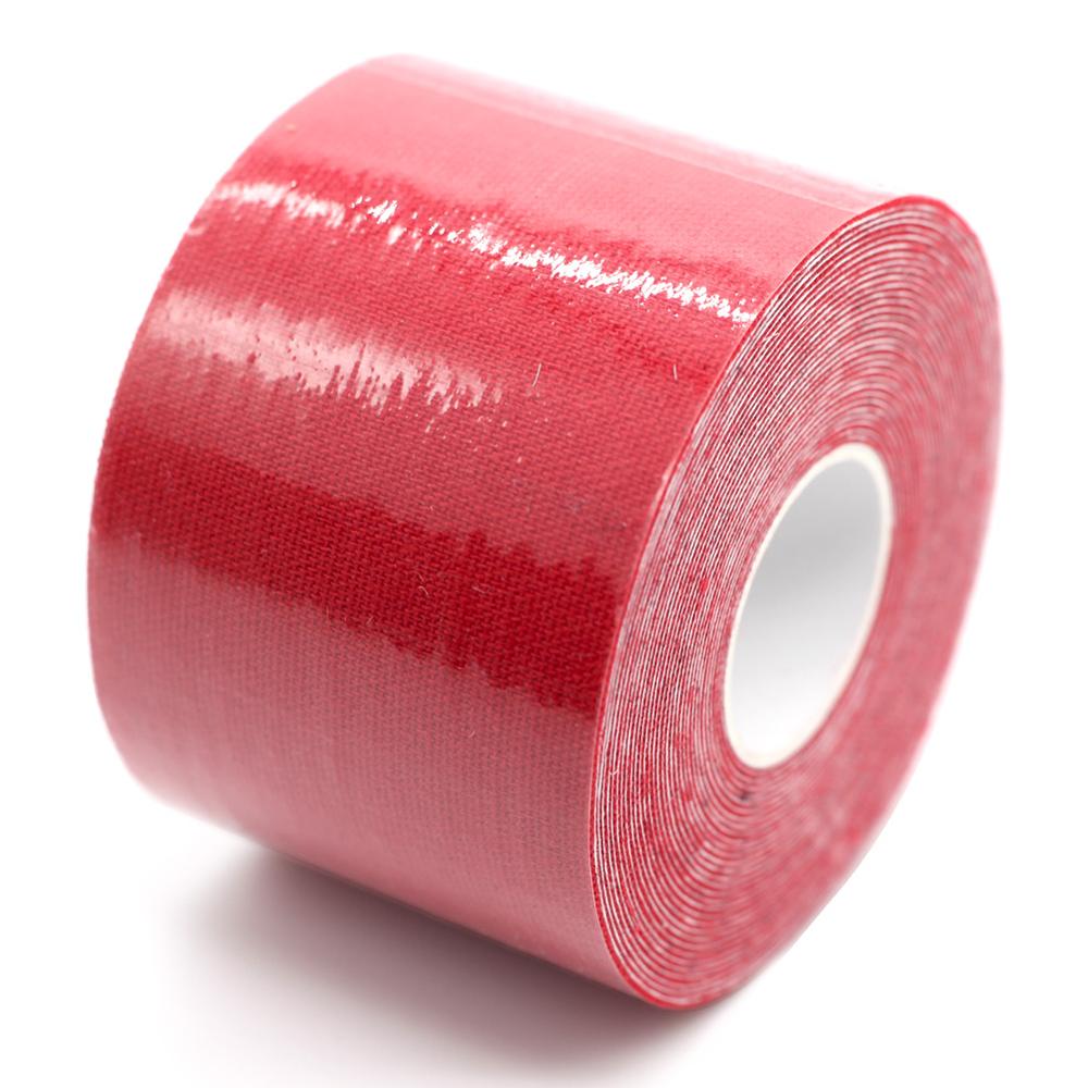 PRIOR-Cinta de FITNESS para ejercicios de Yoga, Aro aéreo de Fitness, anillos de aro Lyra, 5 metros x 5cm: Tape (Red)
