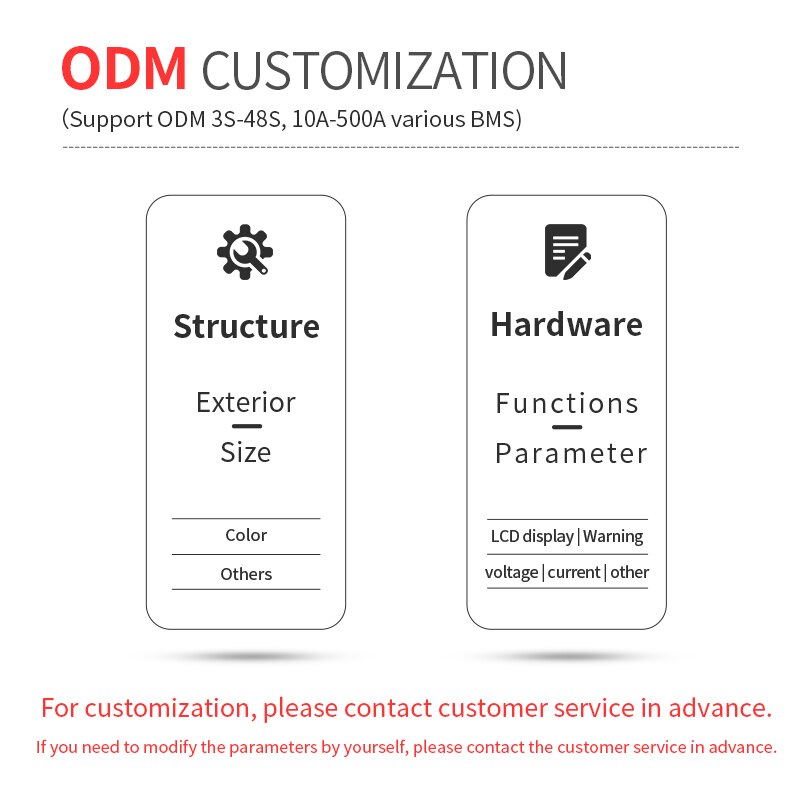 li-ion BMS 10S 36V 13S 48V 15A 20A 30A 40A 50A 60A with Balance Low High Temperature Cut Off Protection Support Ebike Escooter