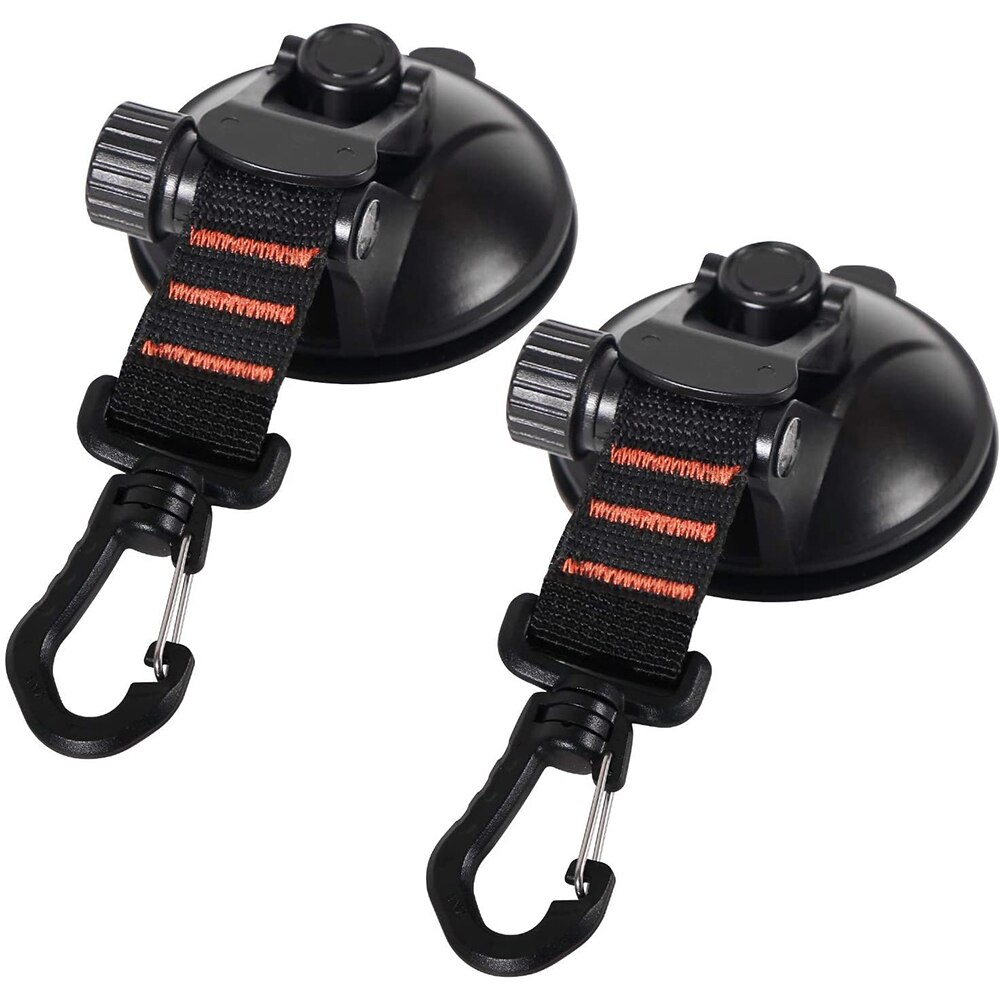 Bilfäste bagage presenningar tält ankare tunga sugkoppsankare med fästkrokar bil camping presenning tillbehör: 2 st