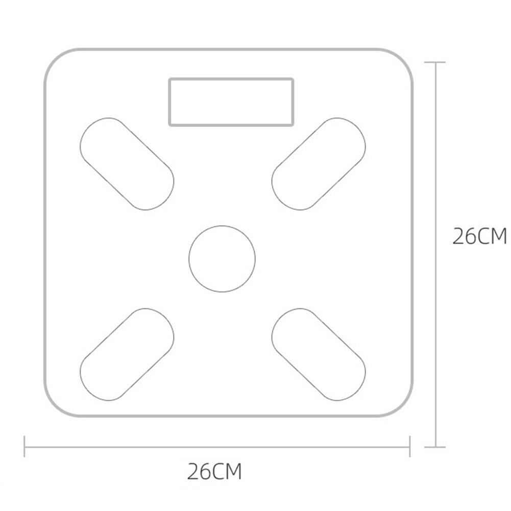 USB Smart Bluetooth APP Digital Weight Health Monitor Bathroom Body Fat Scale Portable Battery Powered Bluetooth APP Monitor