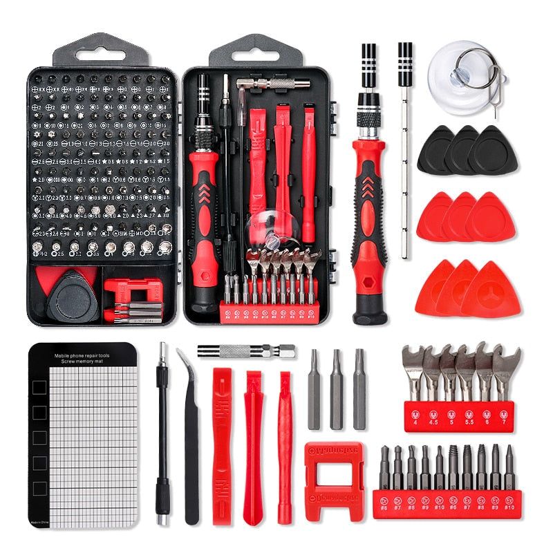 138/115/52 In 1 Precision Screwdriver Set Magnetic Screwdrivers Kit Precision Torx Hex Screwdriver Hand Tools Muiluse Repair set