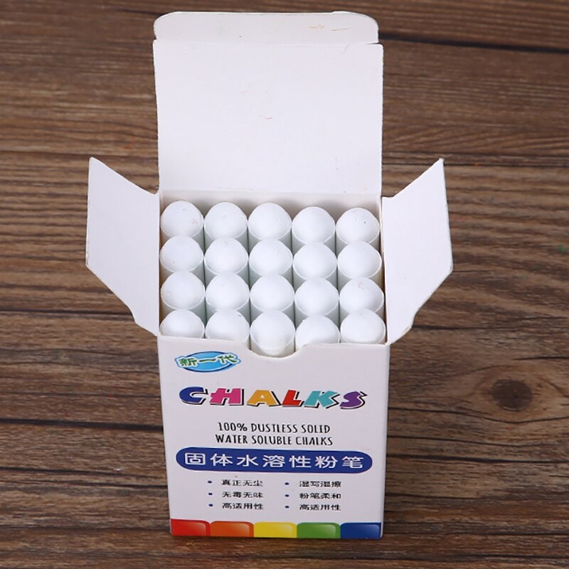 100 Pieces / Batch of White Dust-Free Chalk Pens Removable Blackboard Marker Pen Stationery Water-Soluble Chalk
