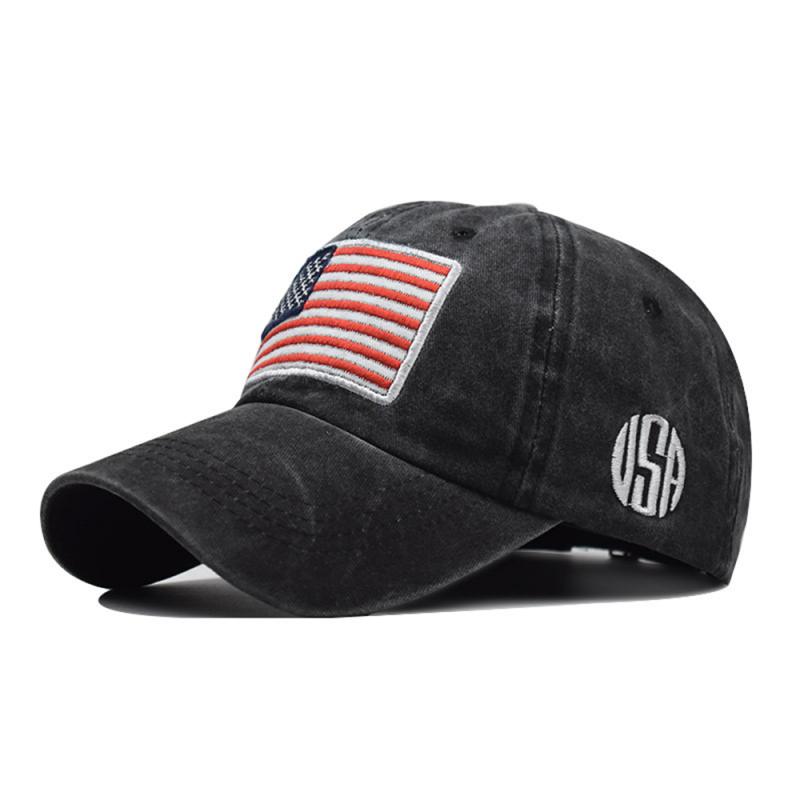 Lavados nuevos desgastados gorra de béisbol All-match bandera sombrero de algodón gorra de ciclismo al aire libre Golf tenis deportes sombrero para hombres y mujeres: 06