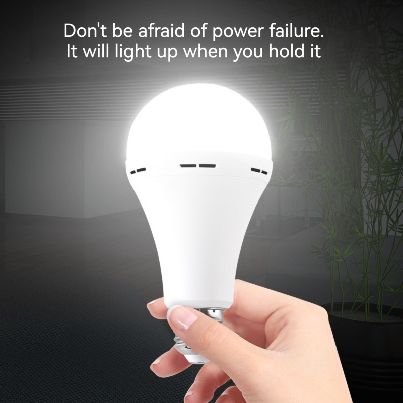 7W/9W/12W/15W LED-noodlamp handheld opladen energiebesparende gloeilamp huishoudelijk stroomstoring noodlamp