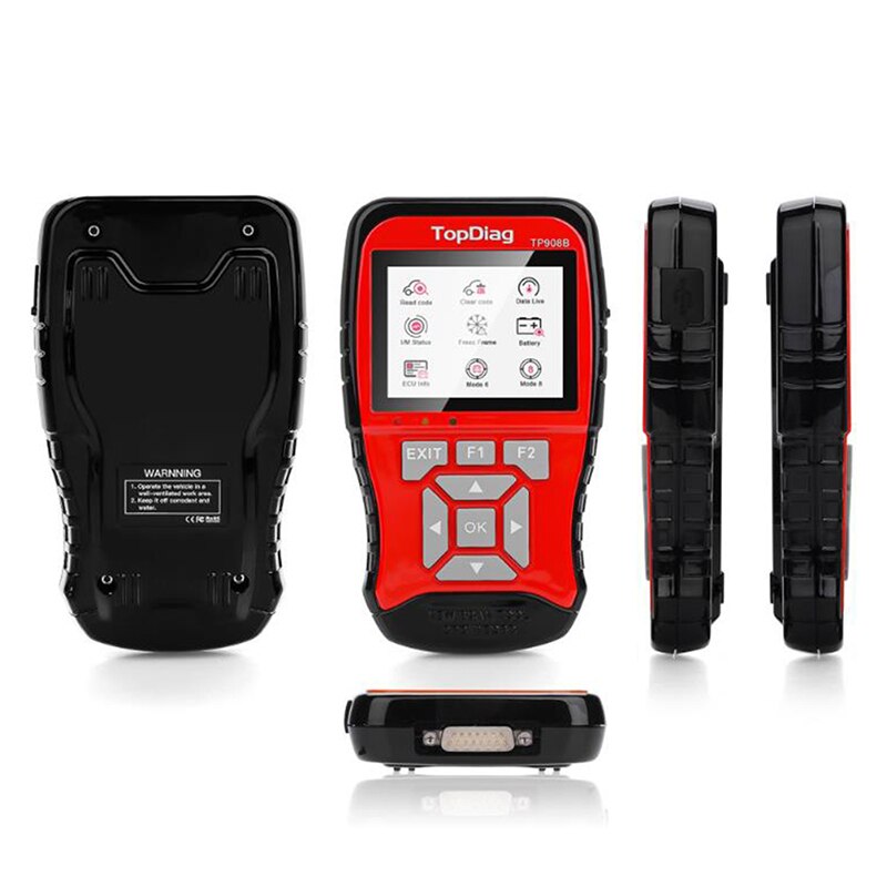 1pc Original JDiag JD908B OBD2 Scanner Tool + 12V Battery Tester