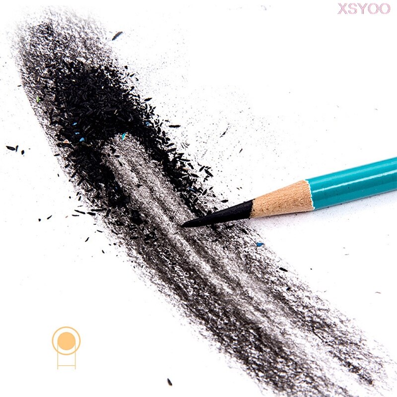 NYONI 10/12Pcs 14B Pencil Set Dedicate Charcoal Pencil Soft Medium Hard Painting Pencils Sketch Pencil Art Supplies Staionery