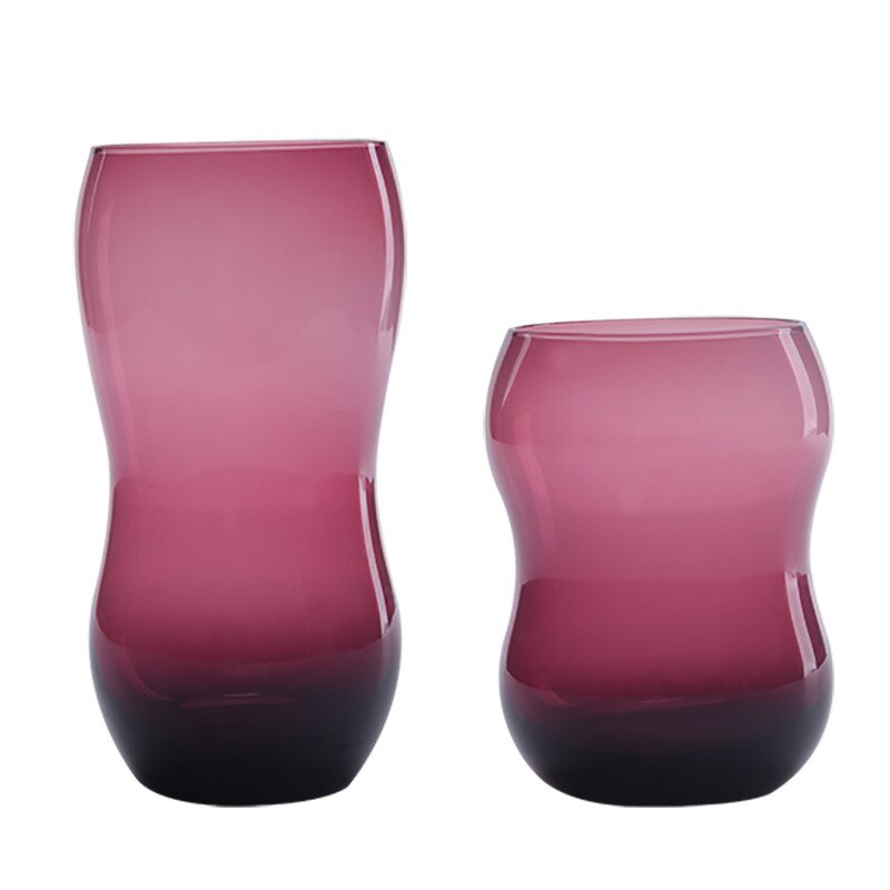 Koreansk rund dejlig lilla gennemsigtig peanut - formet glas vandglas familie stue møblering kolde drikke kopper<br>