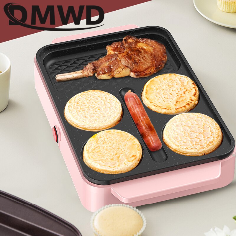 Electric Eggs Hamburger Baking Machine Griddle Red Beans Cake Pie Crepe Maker MINI Breakfast Pancake Omelette Egg Frying Pan EU
