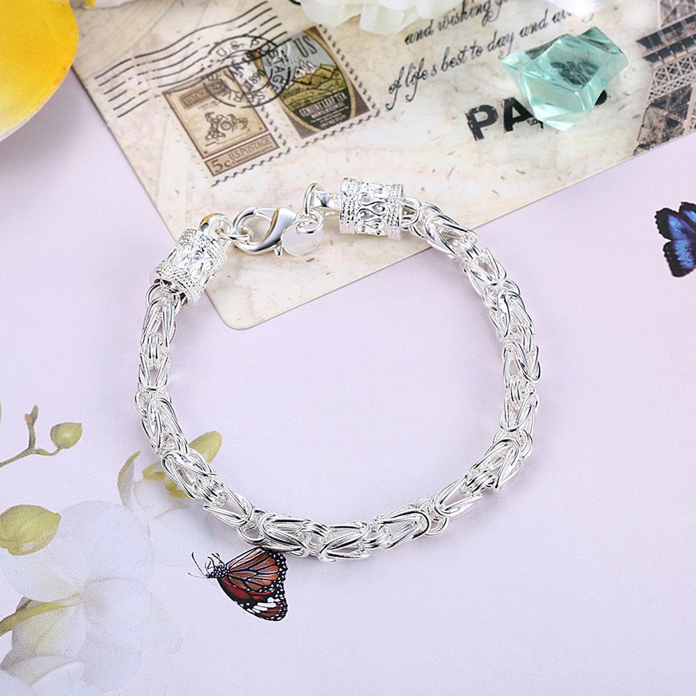 925 Sterling Silver Jewelry Chain Bracelet For Women Silver Hand Chain Bracelet Men