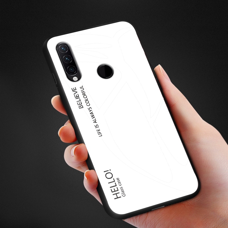 Funda de vidrio templado gradiente a prueba de arañazos para Lenovo Z5S Z6 Lite Z6 Pro silicona suave Parachoques en la carcasa para Lenovo z5 S
