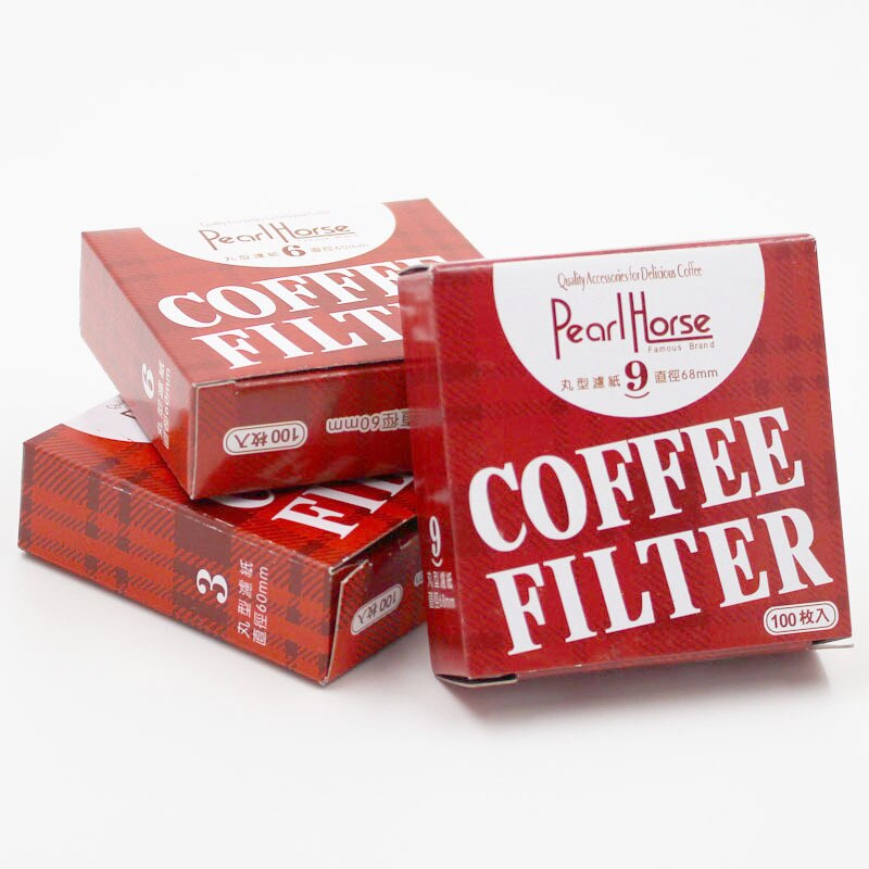 100pcs Coffee Filter Paper Replacement Filters for Aeropress Coffee Maker Dripper Moka Mocha Pot Cold Brew Filter Paper 6cm/9cm